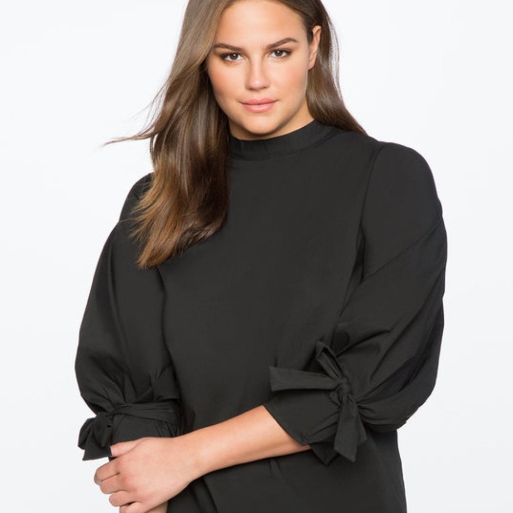 Eloquii Full Sleeve with Bows Dress Size 20